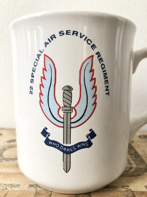 22 Special Air Service Regiment Becher Wer wagt gewinnt Sammlerstück Tee Kaffee Hot Co