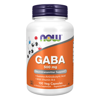 #ad #ad NOW FOODS GABA 500 mg B 6 100 Veg Capsules $13.97