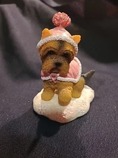 Paws For The Cause  Hamilton Collection Faith For The Future Yorkie Figurine 