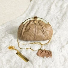 Judith Leiber Snakeskin Evening Bag