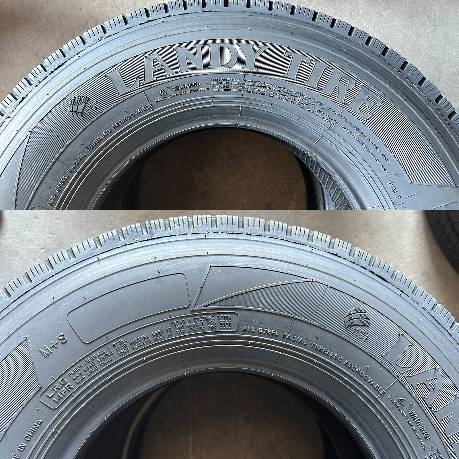 6 New LANDY DA802 Trail All Steel ST 235/85R16 Load G 14 Ply Trailer