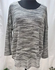 Olive and Oak Women Gray 3/4 Dolman Sleeve Top S -Gray heather Lightweight shirt