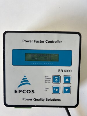 EPCOS BR6000-R12PH POWER FACTOR CONTROLLER SUPPLY VOLTAGE 230VAC