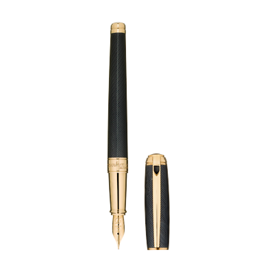S.T. Dupont James Bond 007 Black & Gold Large Fountain Pen, 410048