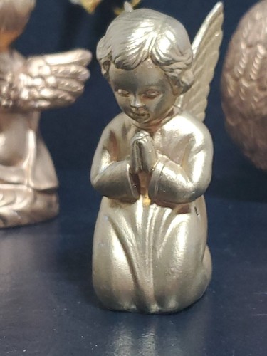 gold cherub Angels Small Statue Figurine Ornament Lot - Photo 14/24