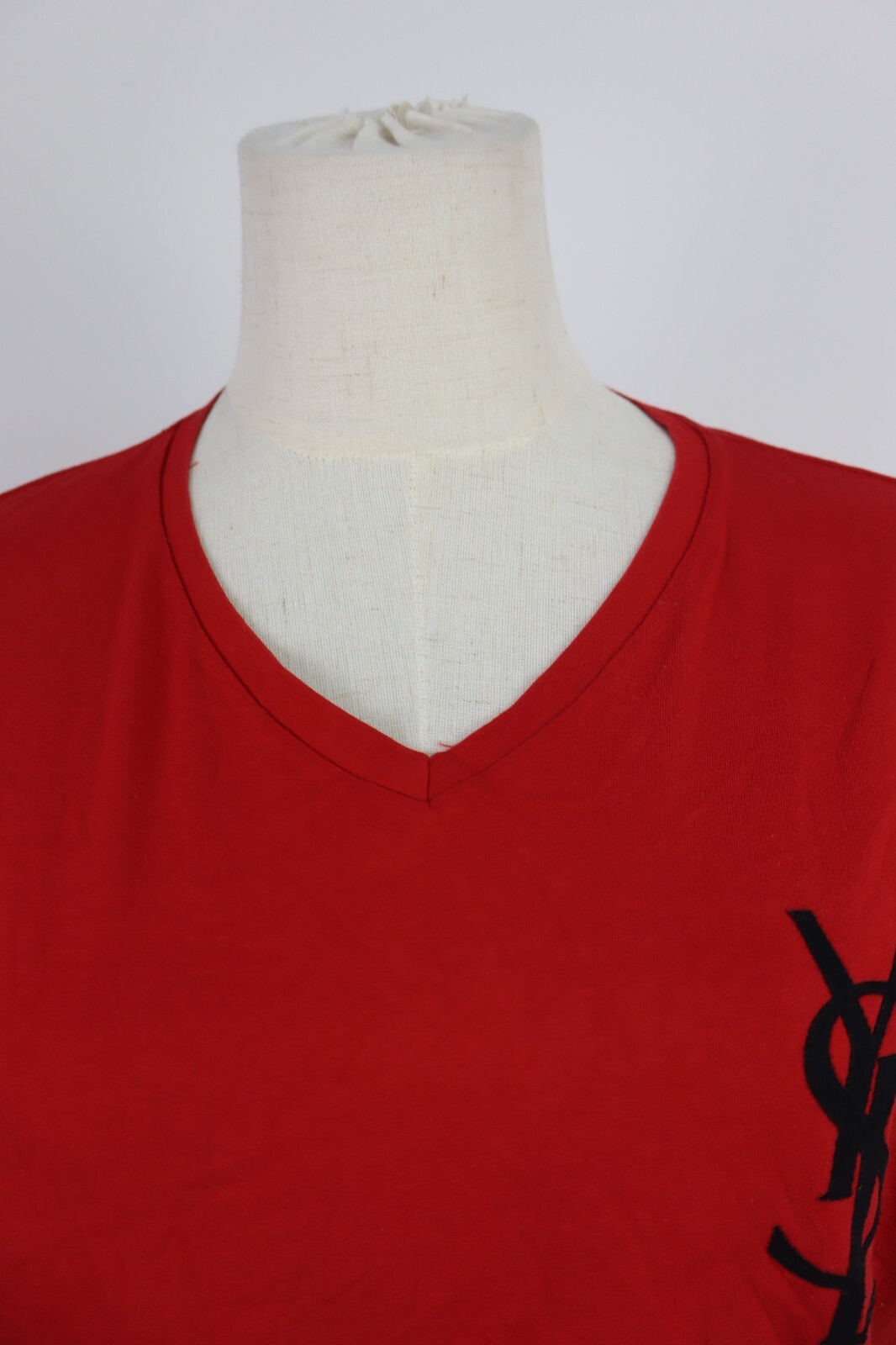 YSL YVES SAINT LAURENT MAGLIA TOP DONNA TG L T SHIRT WOMAN CASUAL VINTAGE COTONE