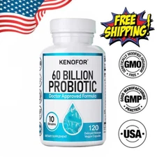 Super Probiotics 60 Billion CFU 30to120 Vegetarian Capsules Natural