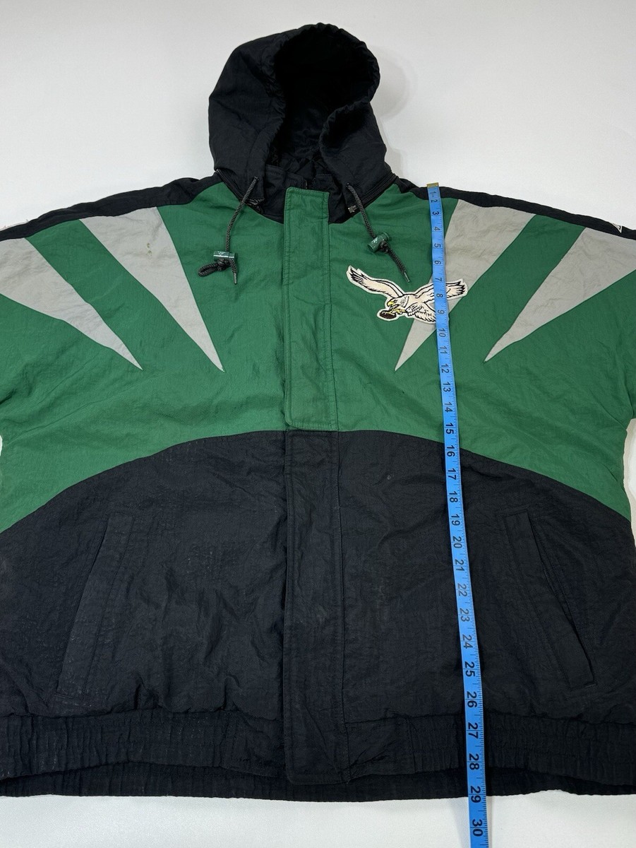 Vintage 90s Philadelphia Eagles Apex One Darts Winter Jacket Kelly