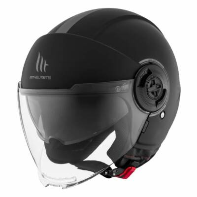 Casque jet mt viale sv s double ecrans uni noir mat xs (ece 22.06)