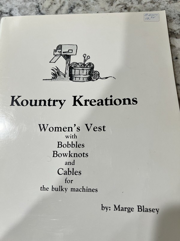 Country Creations Book Knitting Machine Book