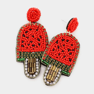 Earring Set Watermelon Seed Bead Earrings Paparazzi Popsicle