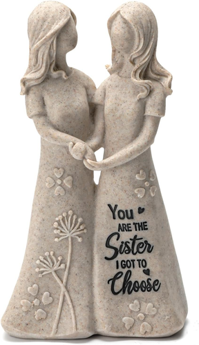 Friendship Gifts for Best Friends Women - Resin Sister Figurines Best Friend Sis