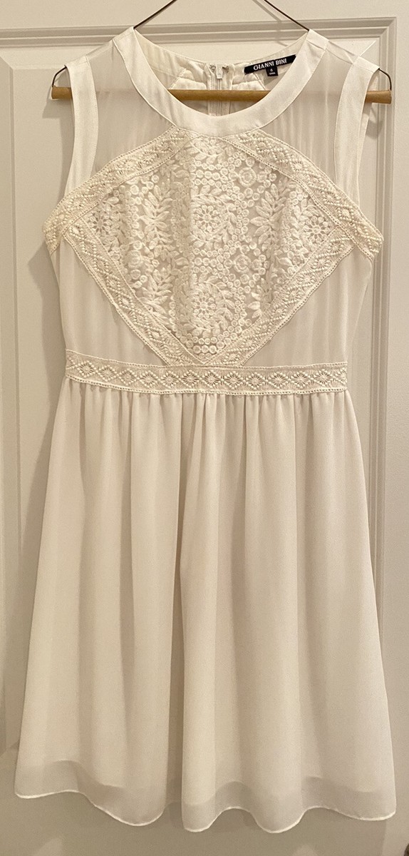 White Gianni Bini dress- S | eBay
