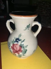 Floral Double Handled 6 Inches vase