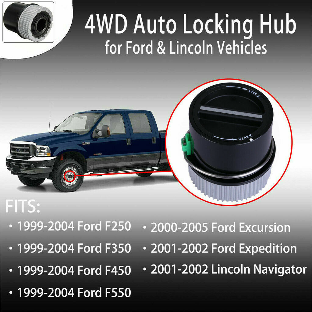 4WD) Front Auto Locking Hub Fit 1999-2004 Ford F250, F350, F450, F550