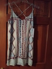Aqua Brand Mini Dress Swim Cover Up Women's XS Multicolor - Made in USA