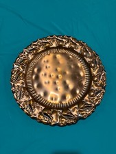 Vintage Gregorian Solid Copper Hand Hammered Serving Tray - Made in USA