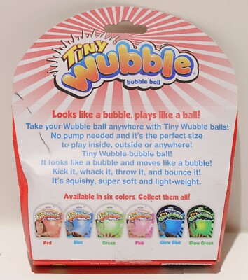 SEALED Tiny Wubble Bubble Ball Inflates in Seconds RED