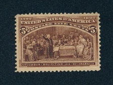 drbobstamps US Scott #234 Mint Very Lightly Hinged Stamp Cat $55