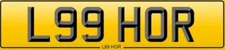 L99HOR NUMBER PLATE LAHORE PAKISTAN UNIQUE - ON DVLA RETENTION CERTIFICATE