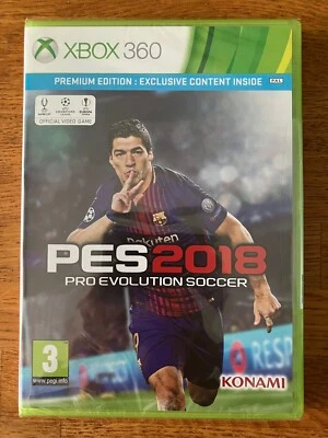 xbox 360 PES 2018 NEW SEALED Premium Edition Pro Evolution Soccer PAL UK Version