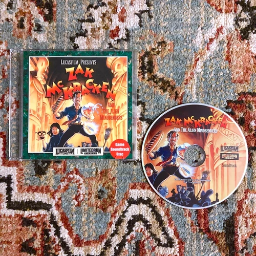 Zak McKracken and the Alien Mindbenders CD SOUNDTRACK w/ Case & Art Limited Run