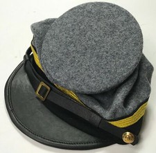 CIVIL WAR CONFEDERATE CSA REBEL GENERAL OFFICER WOOL KEPI BUMMER CAP-ALL SIZES 