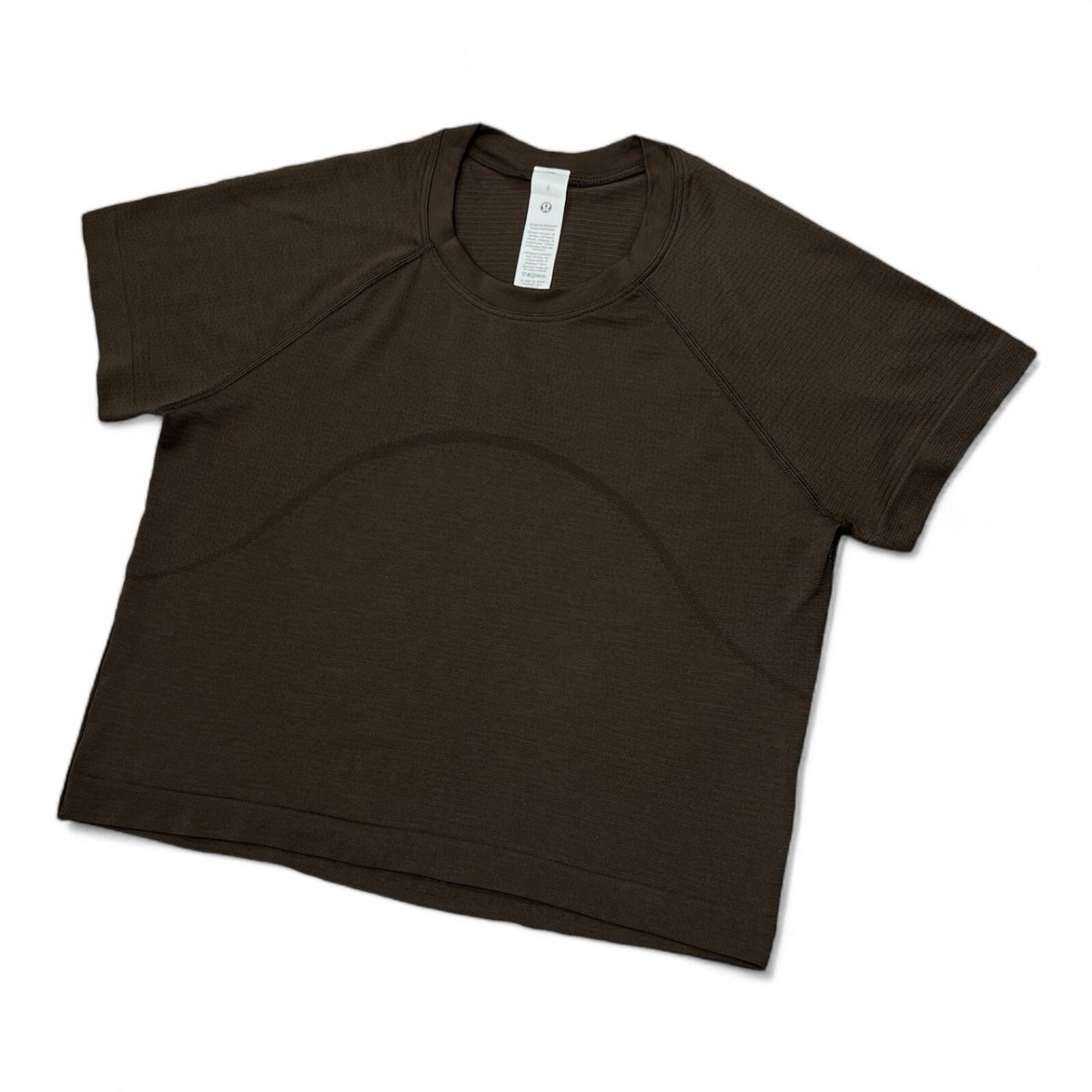 Lululemon Swiftly Tech Cropped Short-Sleeve T-Shirt 2.0 Espresso