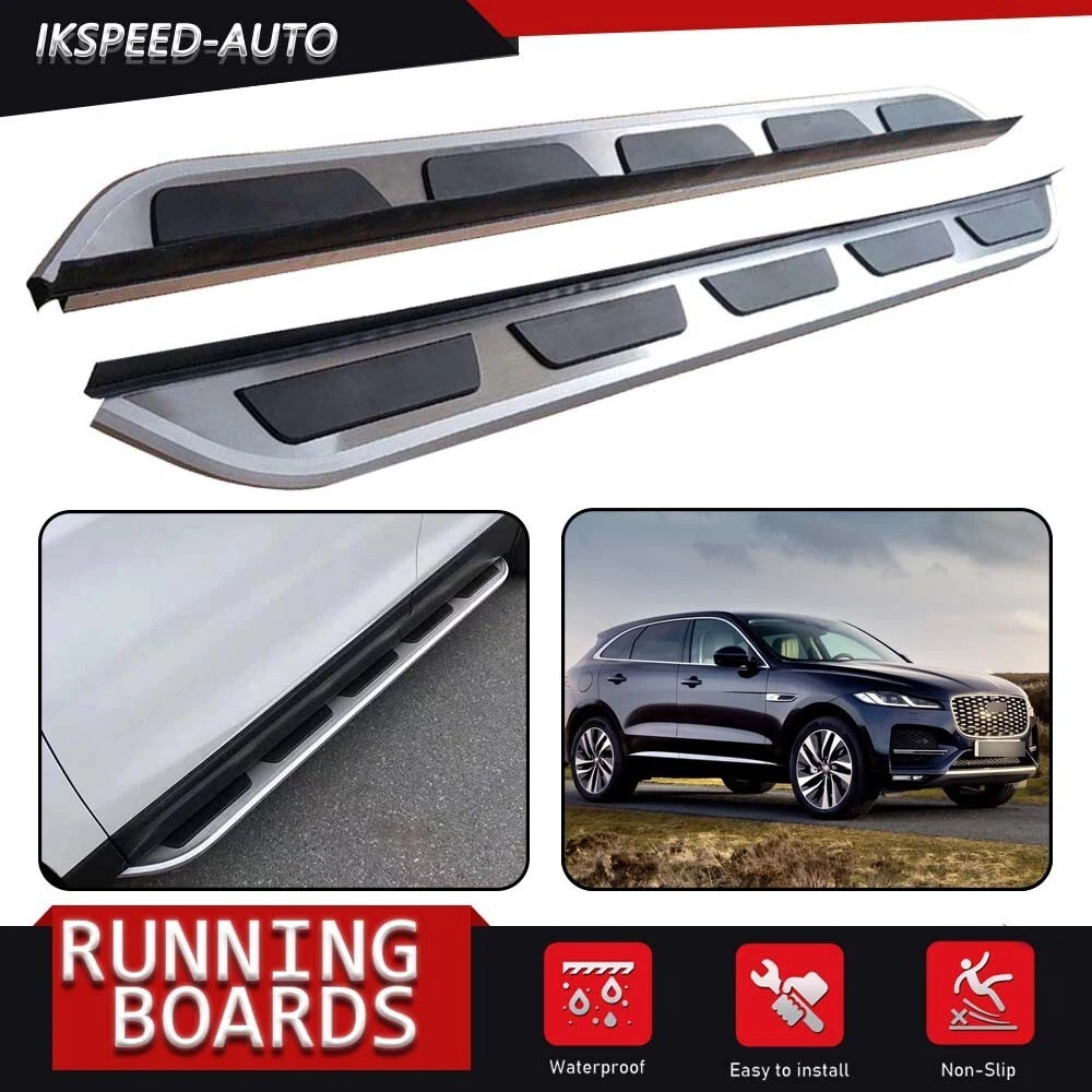 Running Boards Side Steps Pedals Nerf Bar Fit for Jaguar F PACE F