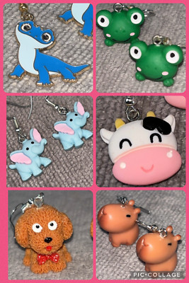 KAUFEN SIE 2 ERHALTEN SIE 1 GRATIS Tier Ohrringe Giraffe Panda Schildkröte Seepferdchen Hund Einhorn Katze