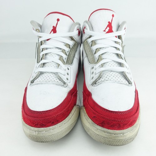 NIKE Air Jordan 3 III Retro Tinker White/Red Size 13 Men Basketball