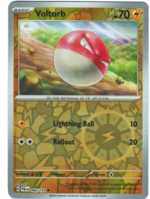 Voltorb 66/193 Paldea Evolved Reverse Holo Common Pokémon TCG