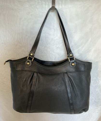 Large PIERRE CARDIN Black Leather Tote/Shoulder Bag / Handbag - Picture 7 of 12