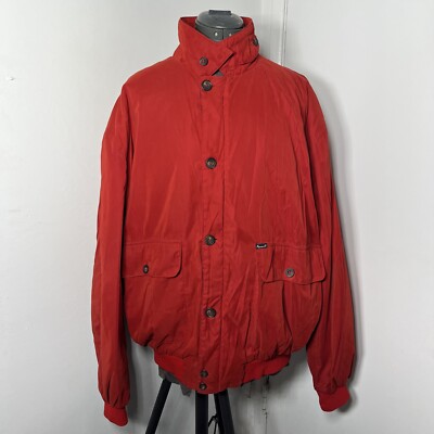 vtg faconnable albert Goldberg men's Sz XL Red bomber jacket