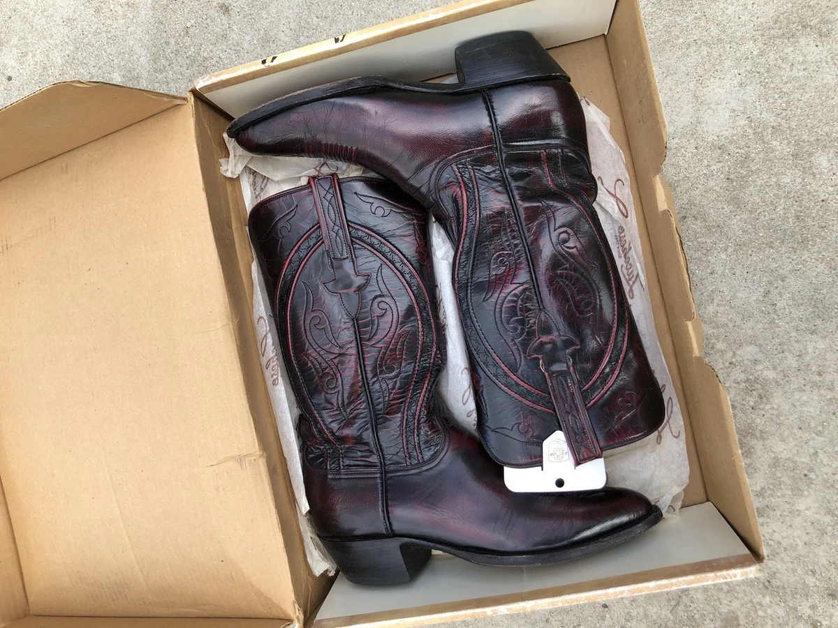 Lot De 5 Bottes Gauches Lucchese Fait Main - Taille 9 D (US), Cuir, Style Western, Neuves Sans Emballage