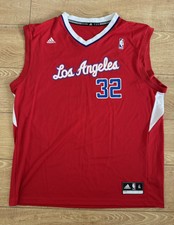 adidas Blake Griffin 32 Los Angeles Clippers NBA Sewn Red Team Jersey Mens XL