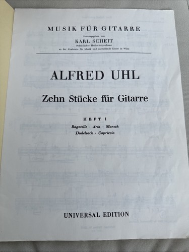 Musik für Gitarre Joh. Anton Logy Partita A-Moll Scheit, Karl SEHR GUT - Foto 2 di 2