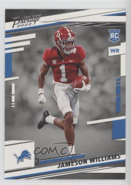 2022 Panini Prestige Rookies Jameson Williams #307 10wc