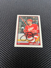 JIMMY CARSON 1991-92 O-PEE-CHEE AUTOGRAPH CARD