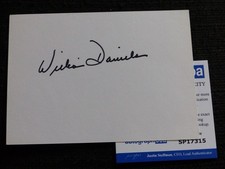 WILLIAM DANIELS signed autograph 4x6 autographed Index Card  ACOA  COA