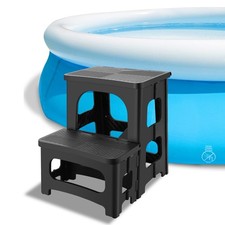 Collapsible 2-Step Stool Non-Slip Portable Footstool Hold up to 300 lbs