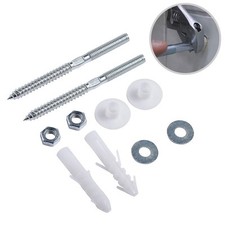 Long Lasting For Wall Mounted Washbasin Fixture Stainless Steel Fitting Set