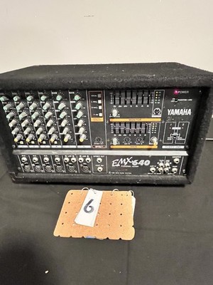 Yamaha EMX640 6 Channel Powered Mixer Dual Amp for sale online | eBay