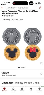 Aulani Set Of 4 Disney Plates For dash Multi Maker Mickey Minnie Moana & Pua