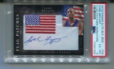 2010 Elite Black Box Kobe Bryant Flag Patches Signature Auto #34 /99 PSA 6