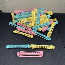 Lot Of 49 Vintage Permanent Curler Rods Plastic Swing Arm Perm Rods 3.5