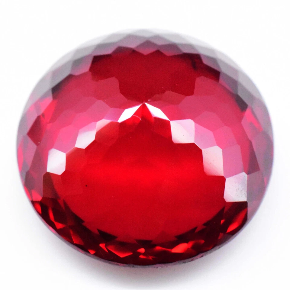 44.25 Ct Natural Red Pyrope Garnet 21.40 MM Round Certified Loose Gemston - Image 4 of 4