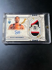 2023-24 Topps Royalty Scoot Henderson Rookie Dual Patch Auto /25 RPA Blue SSP RC