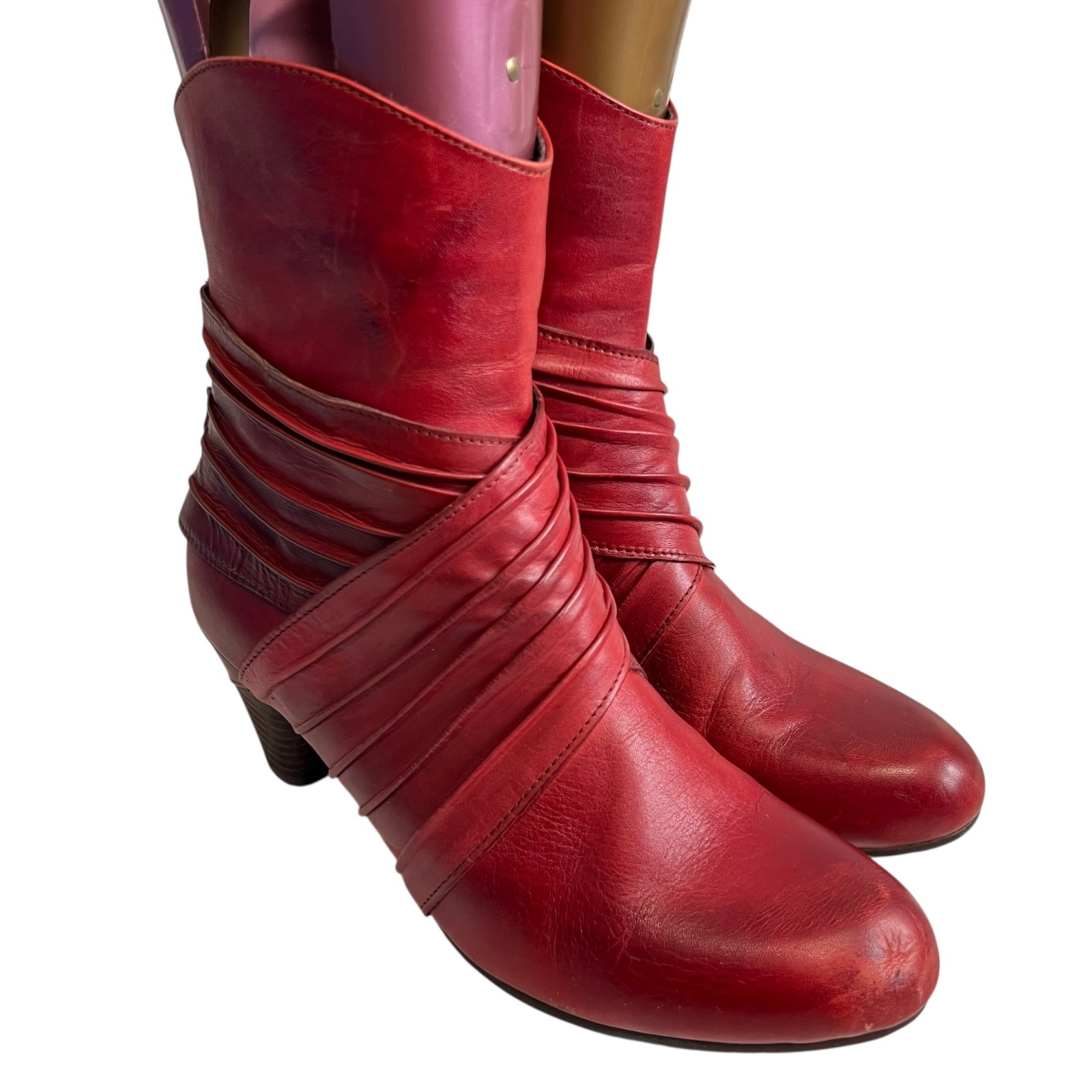 L'artiste by Spring Step Merci boots EU 42 US womens 10.5 11 red leather western
