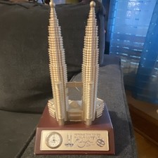 Petronas Twin Towers Kuala Lumpur Malaysia Souvenir Figurine with Gauge